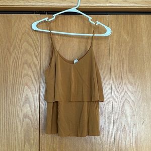 Mustard yellow/gold tank top, size women’s Medium